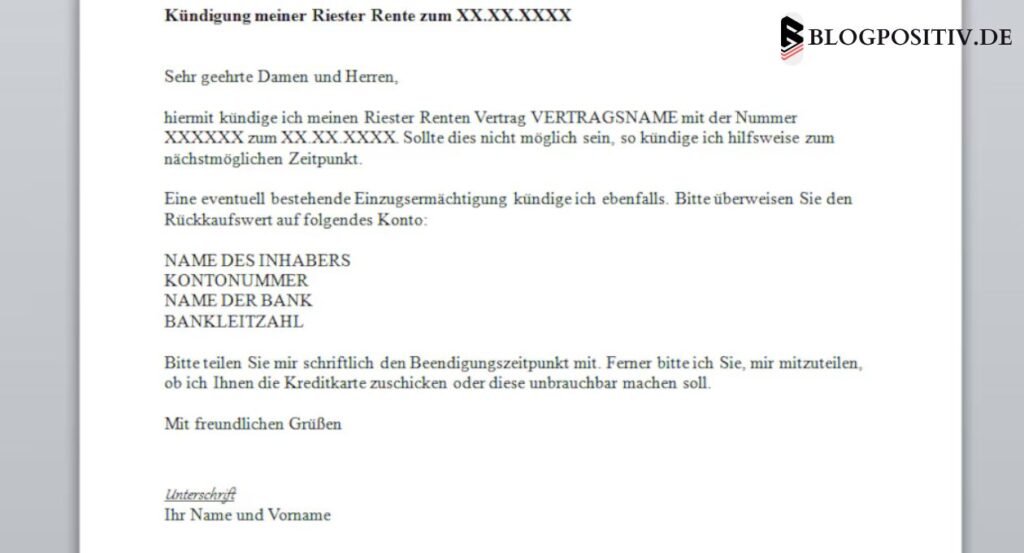 Kündigung Wegen Pensionierung Musterbrief österreich